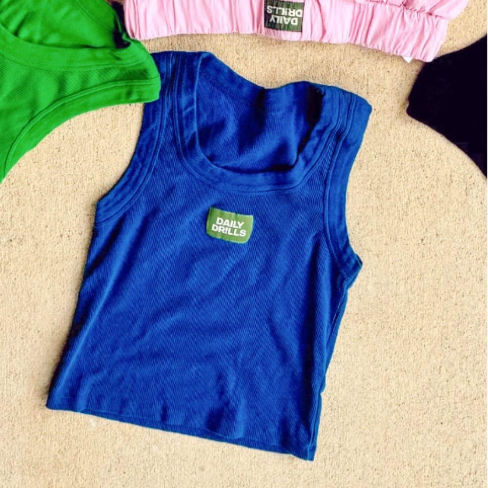 Royal blue dd top